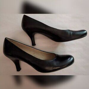 Franco Sarto Heels Size 10 Black Leather
